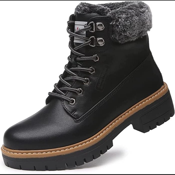 New Womens Cold Resistant Fur Lined Snow Boots Multiple Sizes - Picture 2 of 2